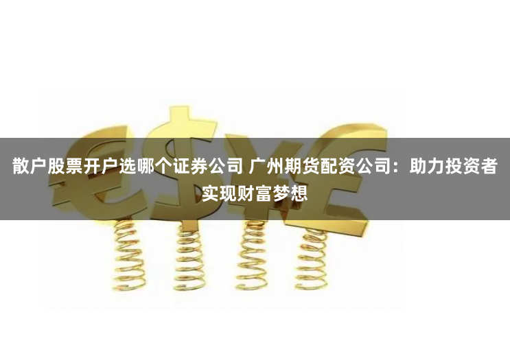 散户股票开户选哪个证券公司 广州期货配资公司：助力投资者实现财富梦想